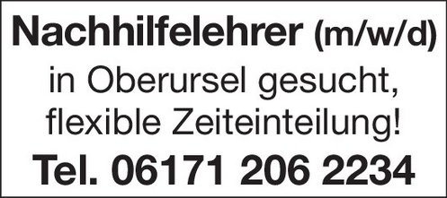 Anzeige