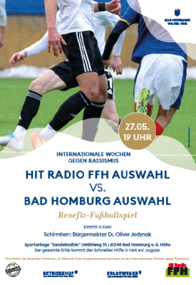 Benefiz-Spiel: Bad Homburg tritt gegen Hit Radio FFH an | Taunus ...